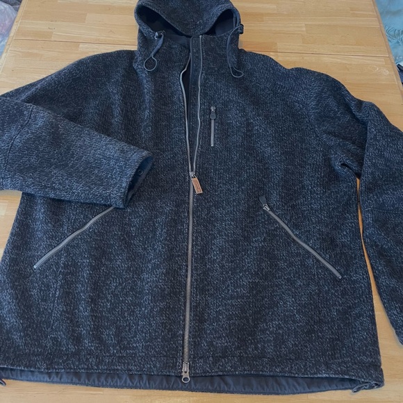 66 North Iceland Vindur Jacket Men's Black Fleece Lined Hooded Full Zip XXL - Picture 1 of 12